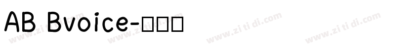 AB Bvoice字体转换